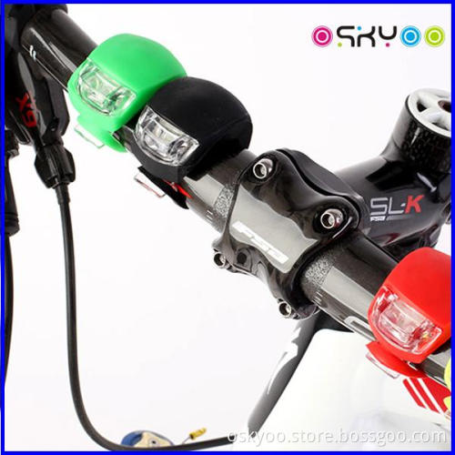 Silicon Mini LED Bicycle Safety Light Warning Lamp